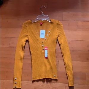 Mustard yellow blouse